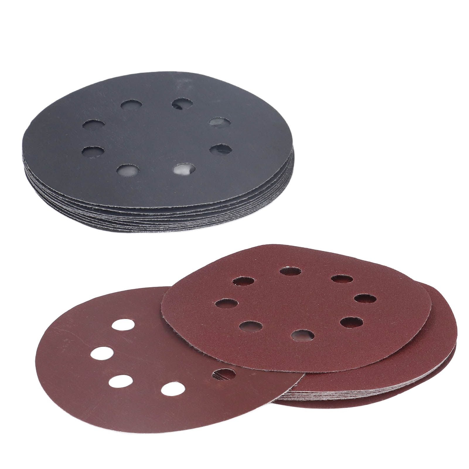 100PCS 5in Round Sanding Disc Include 80 180 240 320 400 800 1000 1500 2000 3000 Grit Round Sandpaper for V1294-YM0523-3114220044111