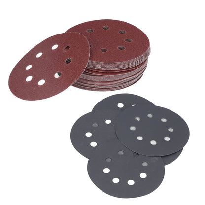 100PCS 5in Round Sanding Disc Include 80 180 240 320 400 800 1000 1500 2000 3000 Grit Round Sandpaper for V1294-YM0523-3114220044111