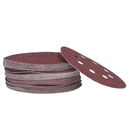 100PCS 5in Round Sanding Disc Include 80 180 240 320 400 800 1000 1500 2000 3000 Grit Round Sandpaper for V1294-YM0523-3114220044111