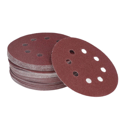 100PCS 5in Round Sanding Disc Include 80 180 240 320 400 800 1000 1500 2000 3000 Grit Round Sandpaper for V1294-YM0523-3114220044111