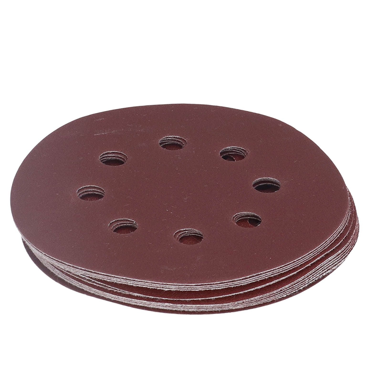 100PCS 5in Round Sanding Disc Include 80 180 240 320 400 800 1000 1500 2000 3000 Grit Round Sandpaper for V1294-YM0523-3114220044111