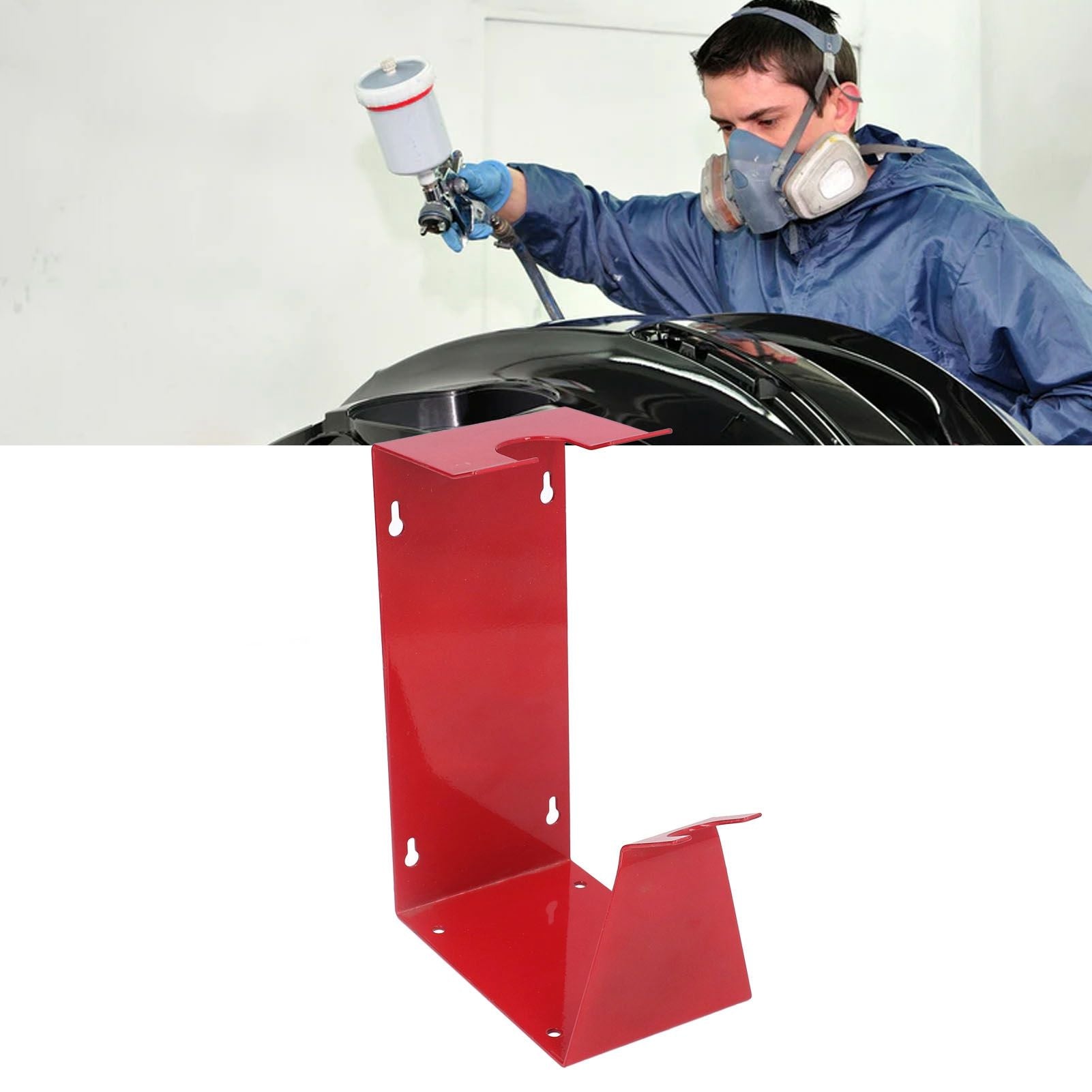 Paint Sprayer Holder Replacement Metal Steel Air Paint Spray Tool Fixing Stand Bracket V1294-YM0523-3114220044211