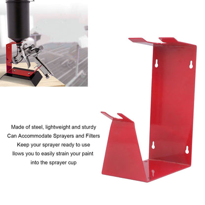 Paint Sprayer Holder Replacement Metal Steel Air Paint Spray Tool Fixing Stand Bracket V1294-YM0523-3114220044211