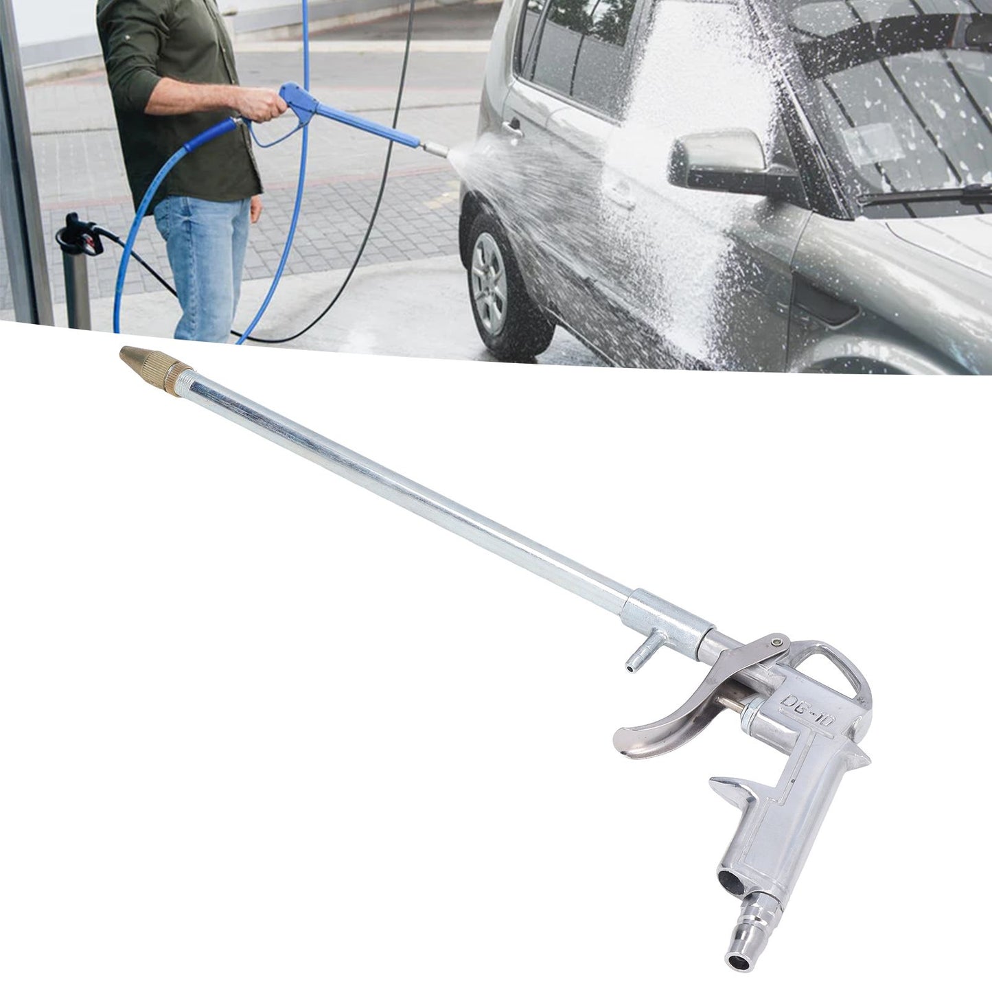 Air Blow Gun Dust Blow Gun Pneumatic Dust Blowing Gun Straight End Extendable Rod for Engine Car Wall V1294-YM0523-3114220044311