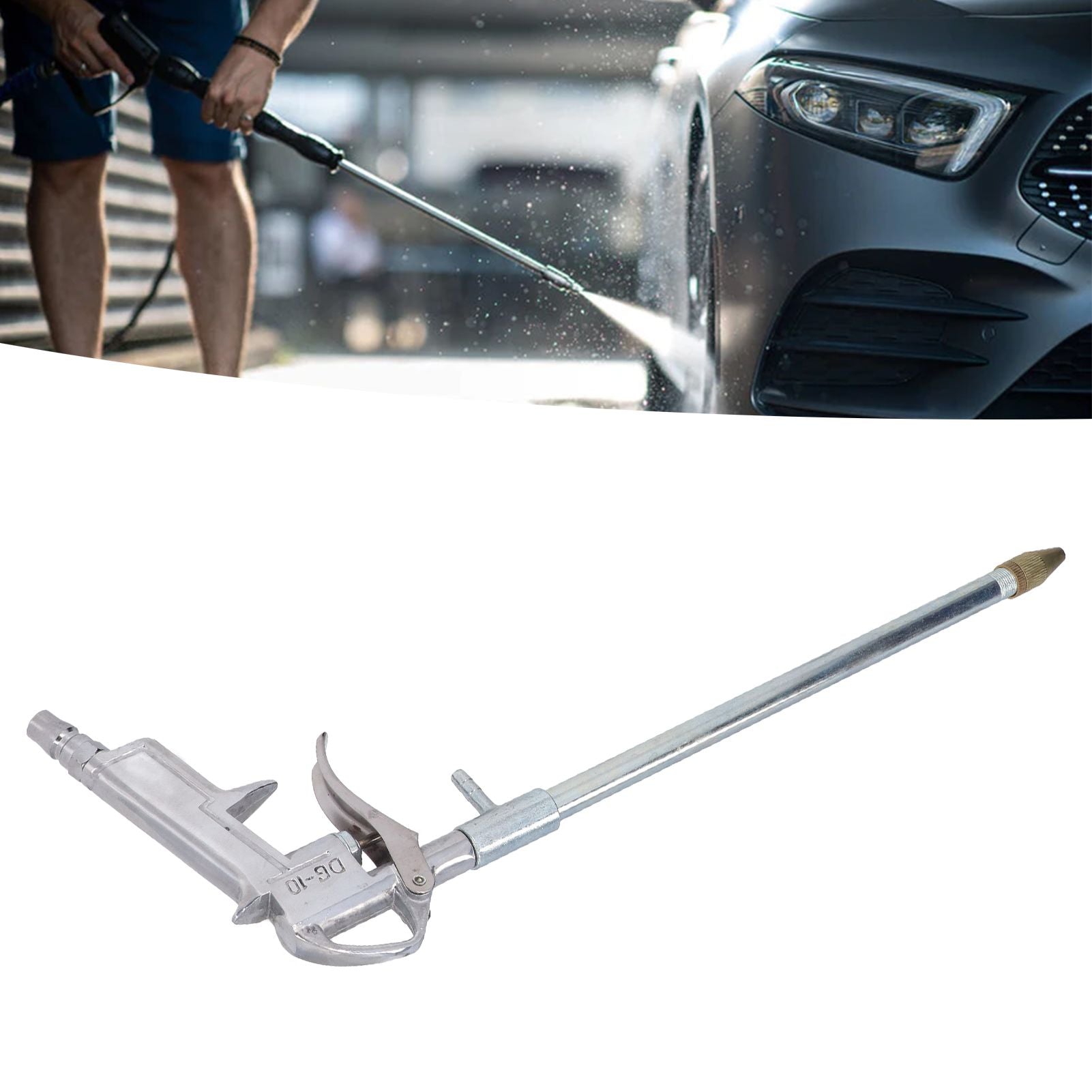 Air Blow Gun Dust Blow Gun Pneumatic Dust Blowing Gun Straight End Extendable Rod for Engine Car Wall V1294-YM0523-3114220044311