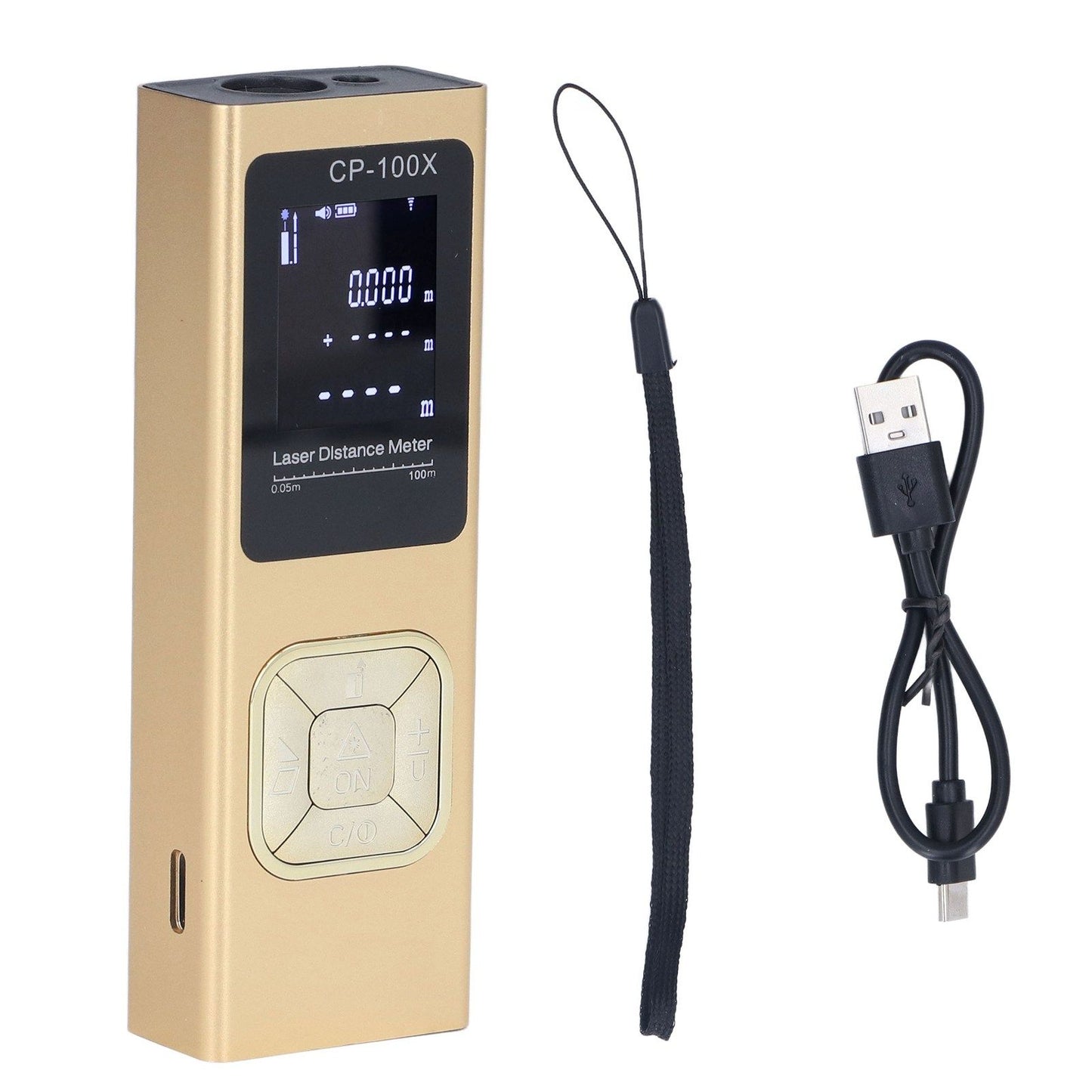 100m Distance Meter Ultrathin Handheld Accurate Electronic Laser Distance Measure Device for Architecture V1294-YM0523-3114220044511