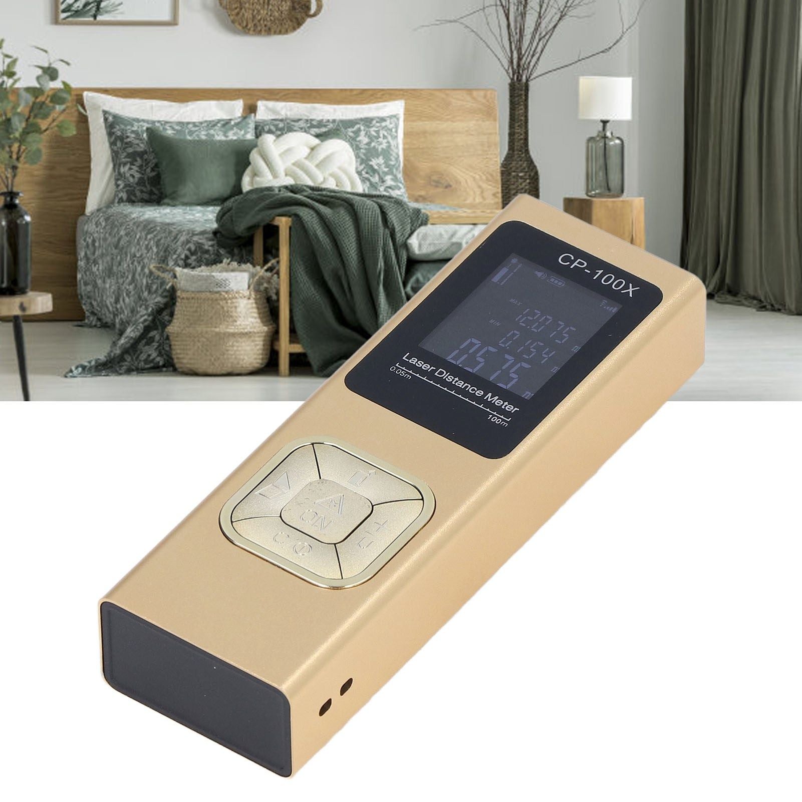 100m Distance Meter Ultrathin Handheld Accurate Electronic Laser Distance Measure Device for Architecture V1294-YM0523-3114220044511