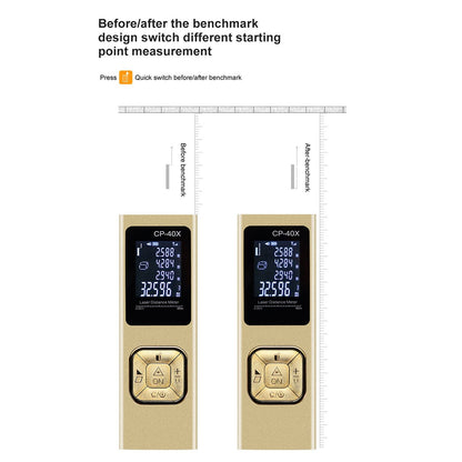100m Distance Meter Ultrathin Handheld Accurate Electronic Laser Distance Measure Device for Architecture V1294-YM0523-3114220044511