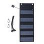 9W Solar Panel Portable Foldable Green Power High Conversion Rate Black Solar Panel Charger for Outdoor Hiking V1294-YM0523-3114220045211