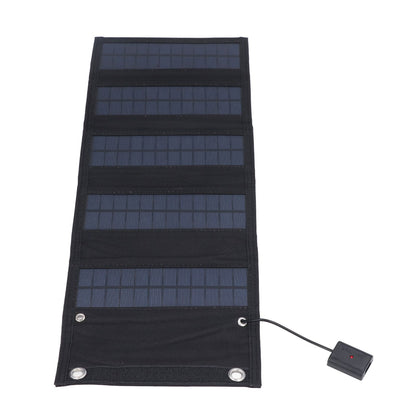 9W Solar Panel Portable Foldable Green Power High Conversion Rate Black Solar Panel Charger for Outdoor Hiking V1294-YM0523-3114220045211