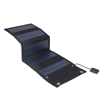 9W Solar Panel Portable Foldable Green Power High Conversion Rate Black Solar Panel Charger for Outdoor Hiking V1294-YM0523-3114220045211