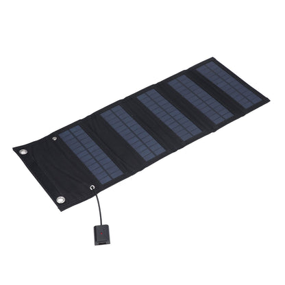9W Solar Panel Portable Foldable Green Power High Conversion Rate Black Solar Panel Charger for Outdoor Hiking V1294-YM0523-3114220045211