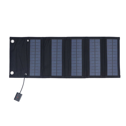 9W Solar Panel Portable Foldable Green Power High Conversion Rate Black Solar Panel Charger for Outdoor Hiking V1294-YM0523-3114220045211