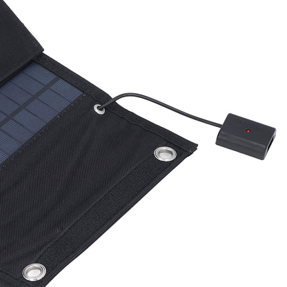 9W Solar Panel Portable Foldable Green Power High Conversion Rate Black Solar Panel Charger for Outdoor Hiking V1294-YM0523-3114220045211