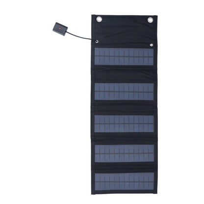 9W Solar Panel Portable Foldable Green Power High Conversion Rate Black Solar Panel Charger for Outdoor Hiking V1294-YM0523-3114220045211