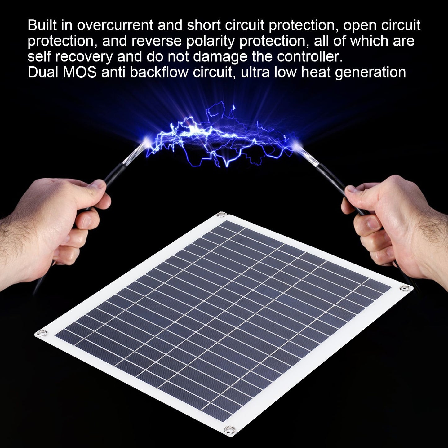 Solar Panel Kit 100W Photovoltaic 20W Portable Foldable Solar Charger with 100A Controller for Mobile Phone V1294-YM0523-3114220045411