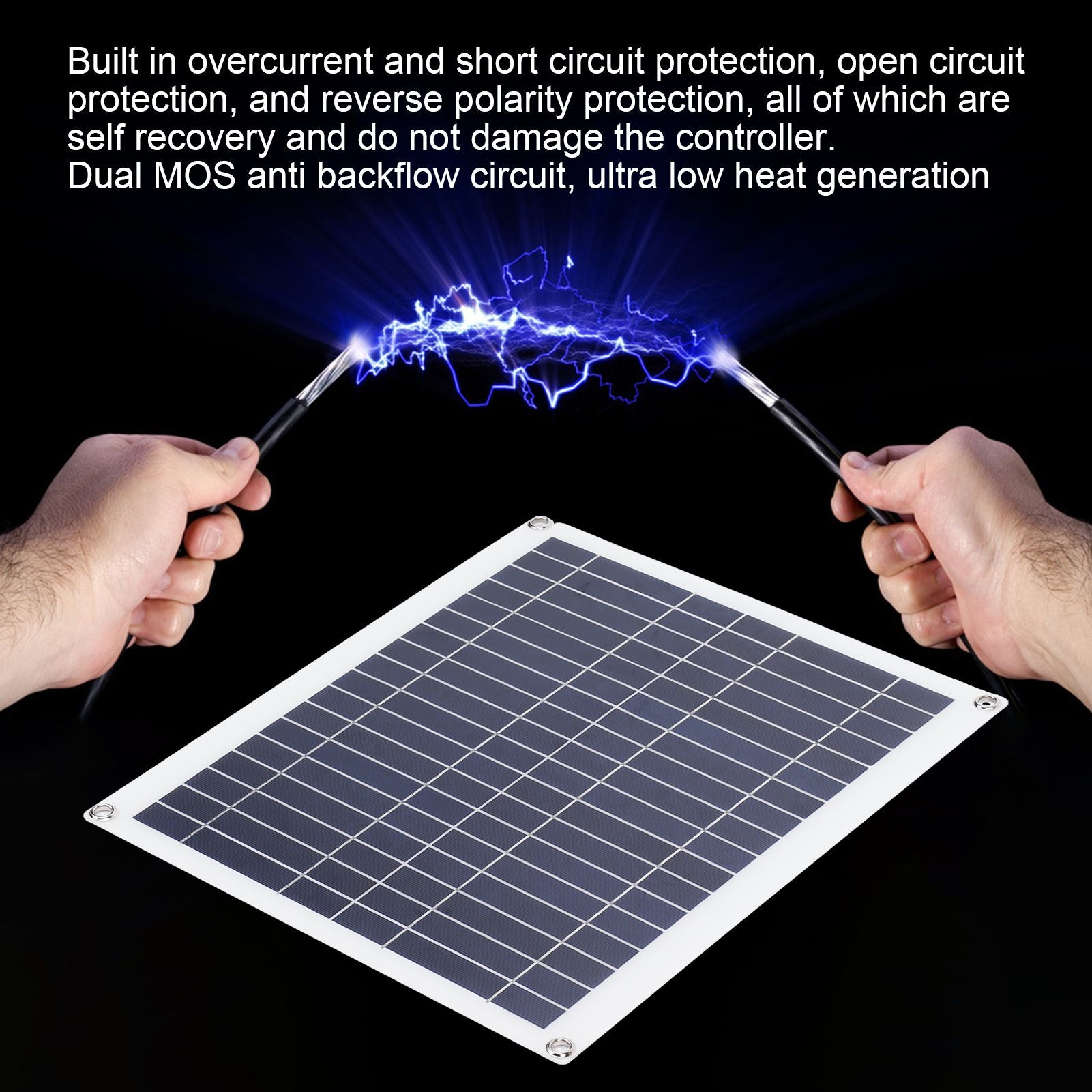 Solar Panel Kit 100W Photovoltaic 20W Portable Foldable Solar Charger with 100A Controller for Mobile Phone V1294-YM0523-3114220045411