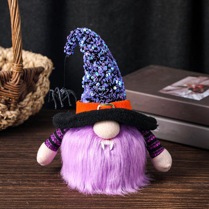 Halloween Decorations Illuminated Dwarf Ornaments Halloween Glowing Faceless Doll for Christmas Thanksgiving V1294-YM0523-3115210138712