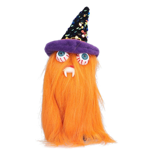 Halloween Dolls Ornament Halloween Plush Gnome with Witch Hat and Vampires Tooth for Halloween V1294-YM0523-3115210139011