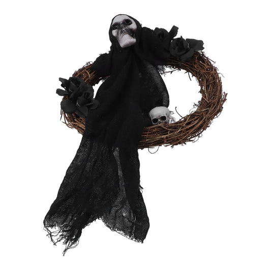 Halloween Ghosts Wreath Front Door Hanging Wreath Ghosts House Decoration Props Halloween Ornaments for V1294-YM0523-3115210139411