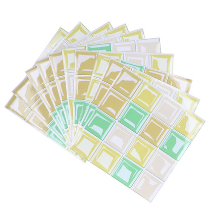 10 Packs Tile Sticker Waterproof Self Adhesive Mosaic Tile Sticker for Kitchen Floor Wall V1294-YM0523-3115210164411