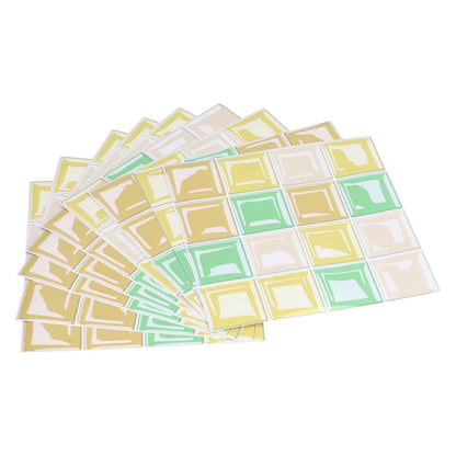 10 Packs Tile Sticker Waterproof Self Adhesive Mosaic Tile Sticker for Kitchen Floor Wall V1294-YM0523-3115210164411