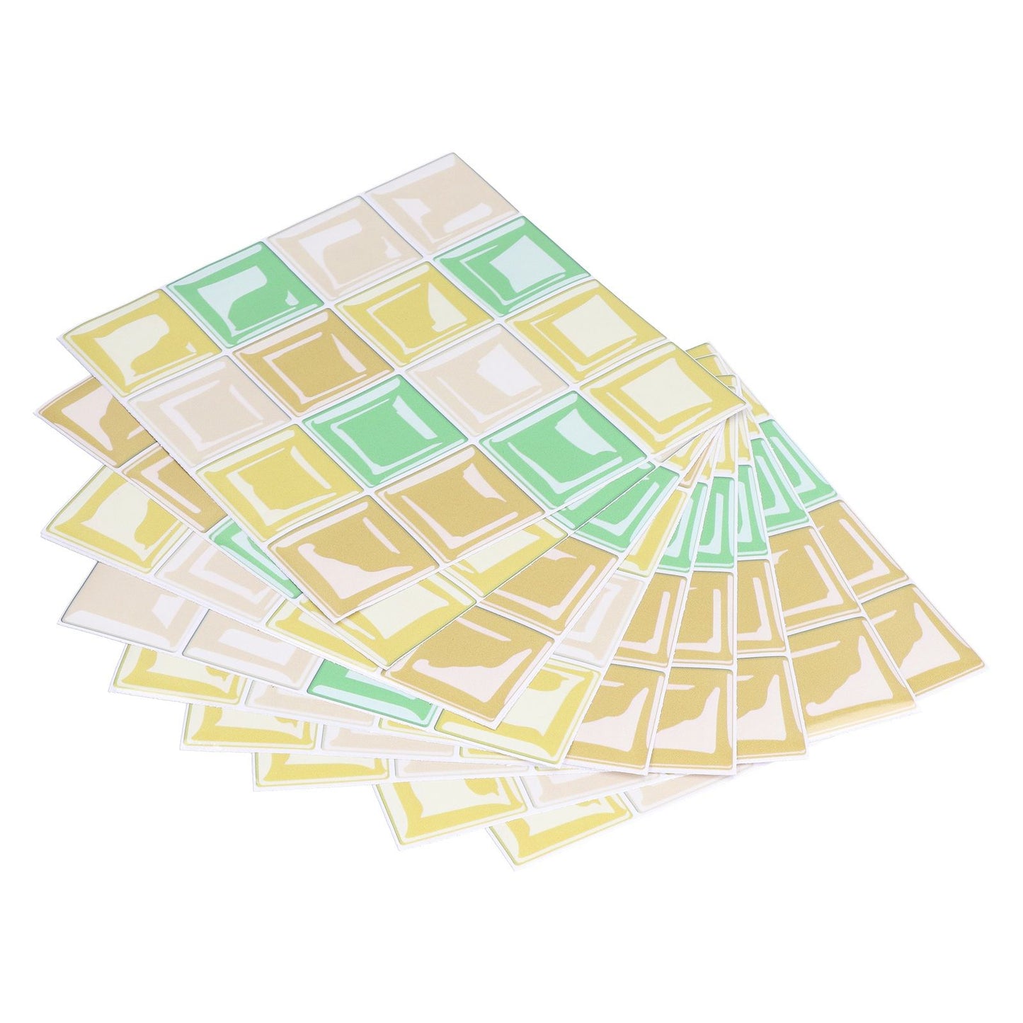 10 Packs Tile Sticker Waterproof Self Adhesive Mosaic Tile Sticker for Kitchen Floor Wall V1294-YM0523-3115210164411