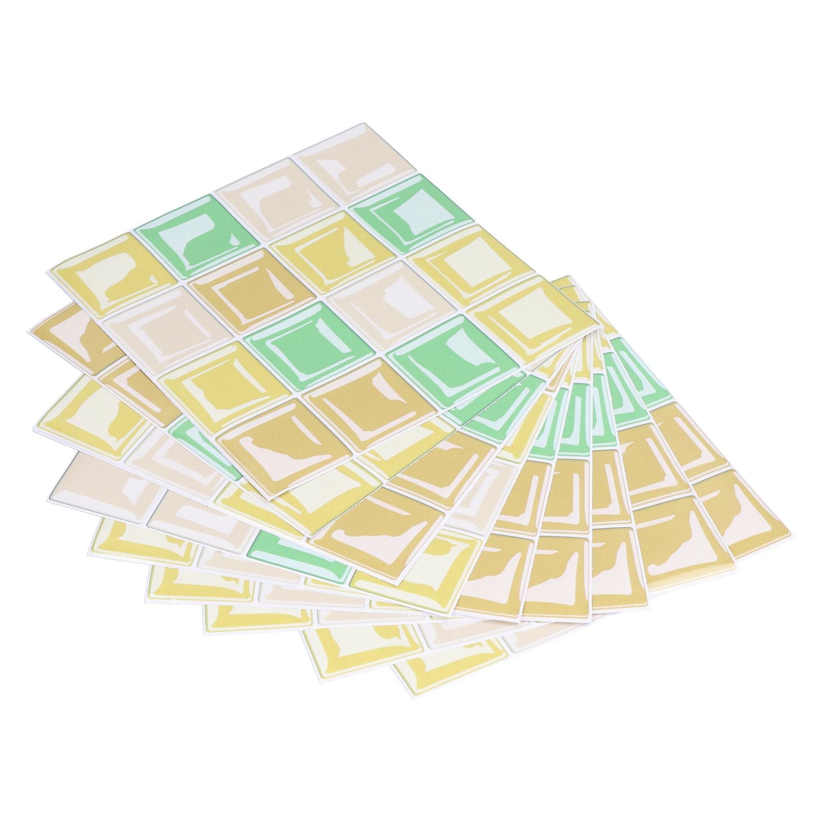 10 Packs Tile Sticker Waterproof Self Adhesive Mosaic Tile Sticker for Kitchen Floor Wall V1294-YM0523-3115210164411
