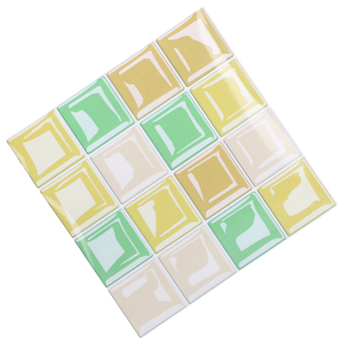 10 Packs Tile Sticker Waterproof Self Adhesive Mosaic Tile Sticker for Kitchen Floor Wall V1294-YM0523-3115210164411
