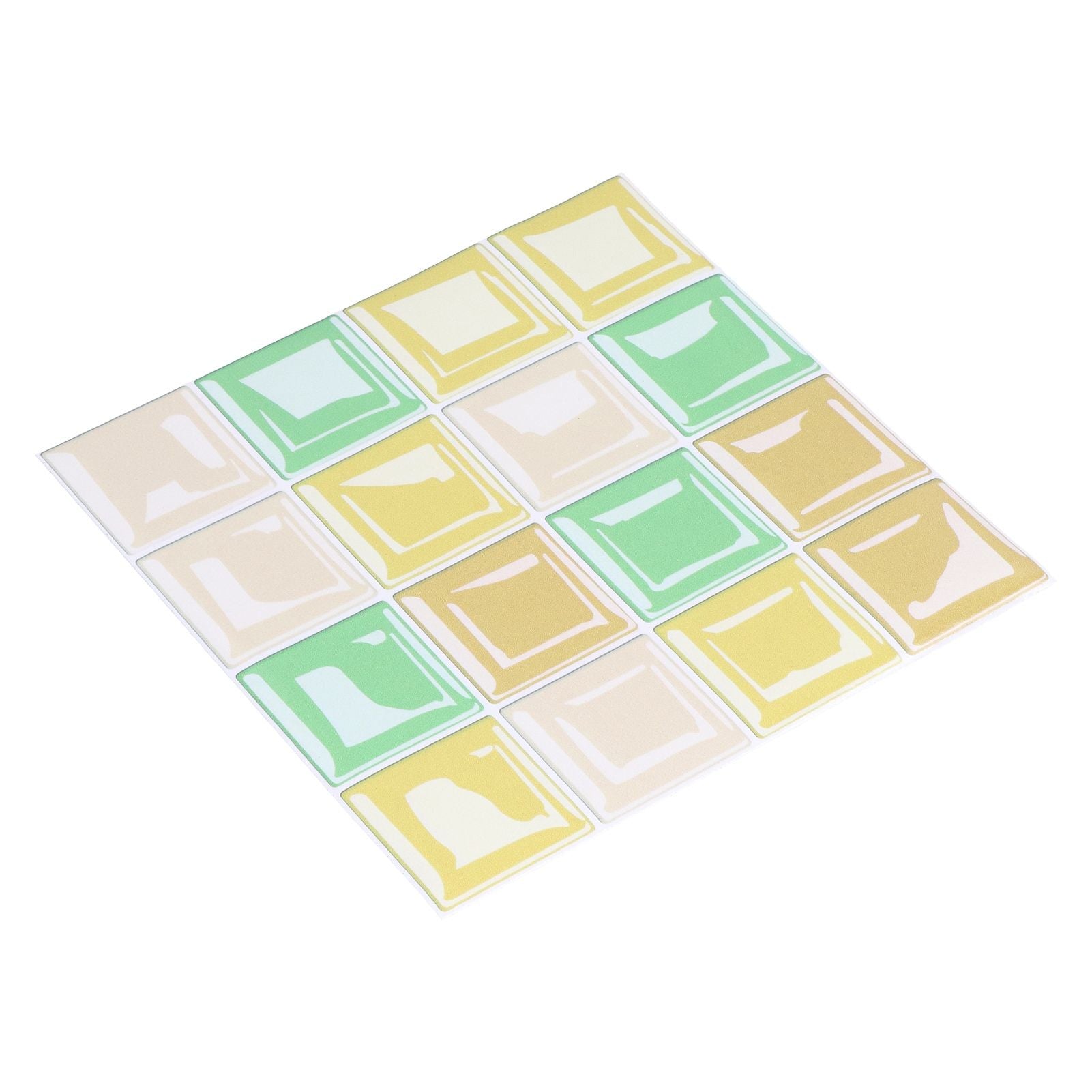 10 Packs Tile Sticker Waterproof Self Adhesive Mosaic Tile Sticker for Kitchen Floor Wall V1294-YM0523-3115210164411