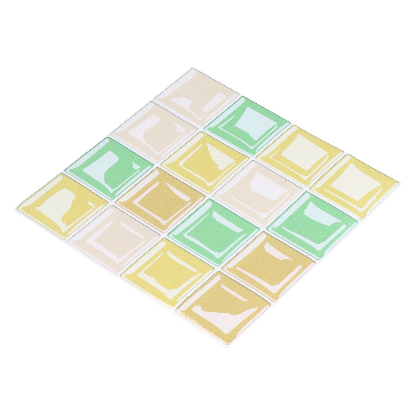 10 Packs Tile Sticker Waterproof Self Adhesive Mosaic Tile Sticker for Kitchen Floor Wall V1294-YM0523-3115210164411