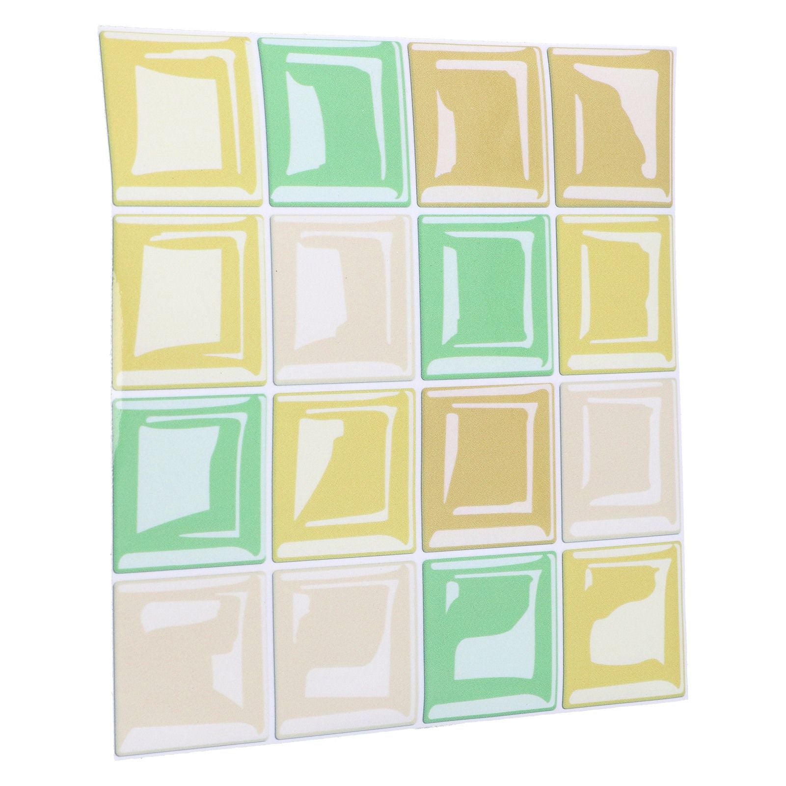10 Packs Tile Sticker Waterproof Self Adhesive Mosaic Tile Sticker for Kitchen Floor Wall V1294-YM0523-3115210164411