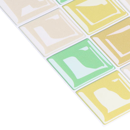 10 Packs Tile Sticker Waterproof Self Adhesive Mosaic Tile Sticker for Kitchen Floor Wall V1294-YM0523-3115210164411
