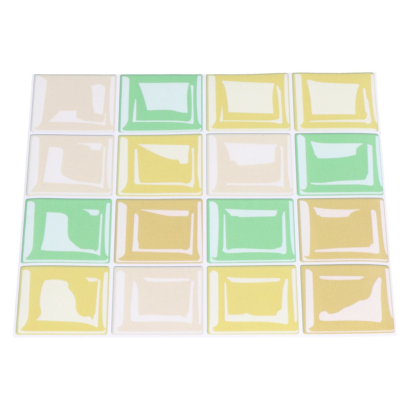 10 Packs Tile Sticker Waterproof Self Adhesive Mosaic Tile Sticker for Kitchen Floor Wall V1294-YM0523-3115210164411