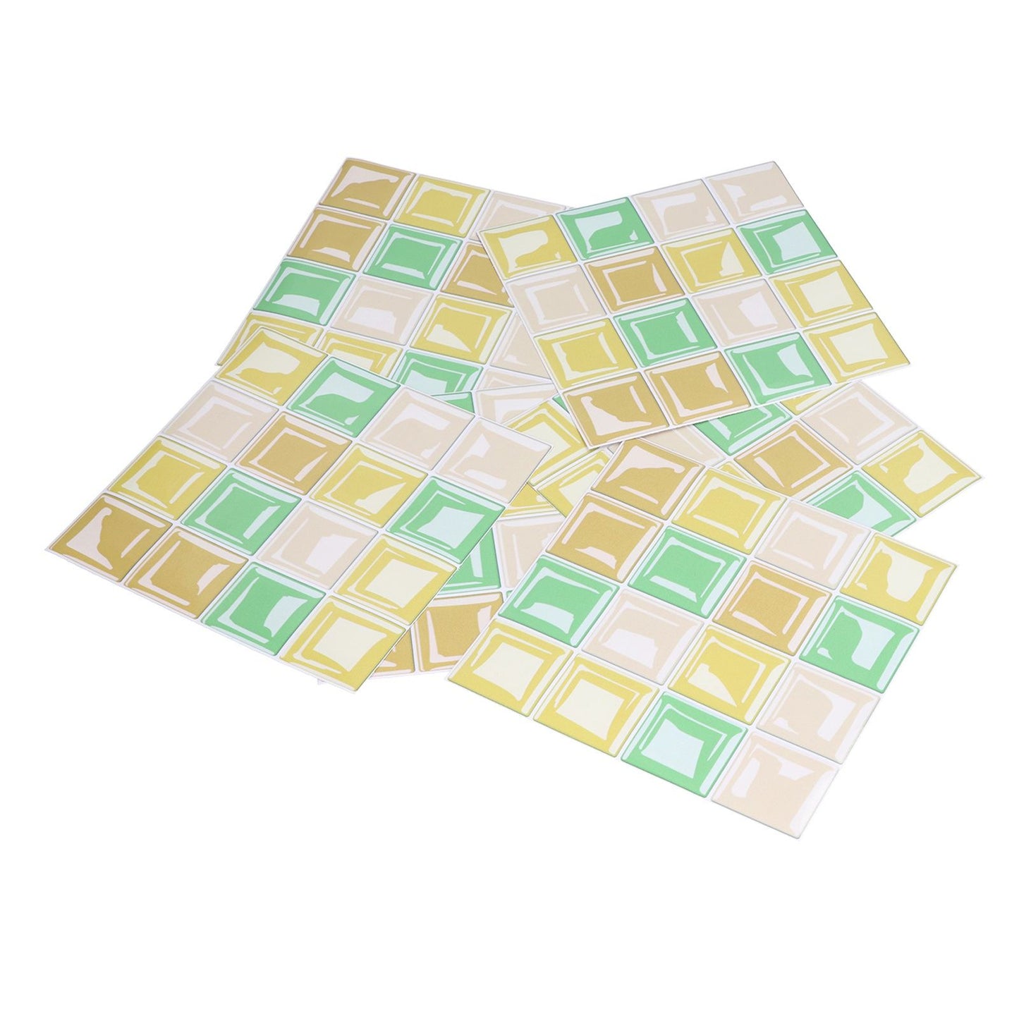 10 Packs Tile Sticker Waterproof Self Adhesive Mosaic Tile Sticker for Kitchen Floor Wall V1294-YM0523-3115210164411