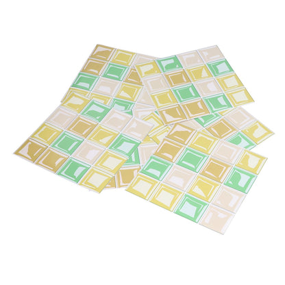 10 Packs Tile Sticker Waterproof Self Adhesive Mosaic Tile Sticker for Kitchen Floor Wall V1294-YM0523-3115210164411
