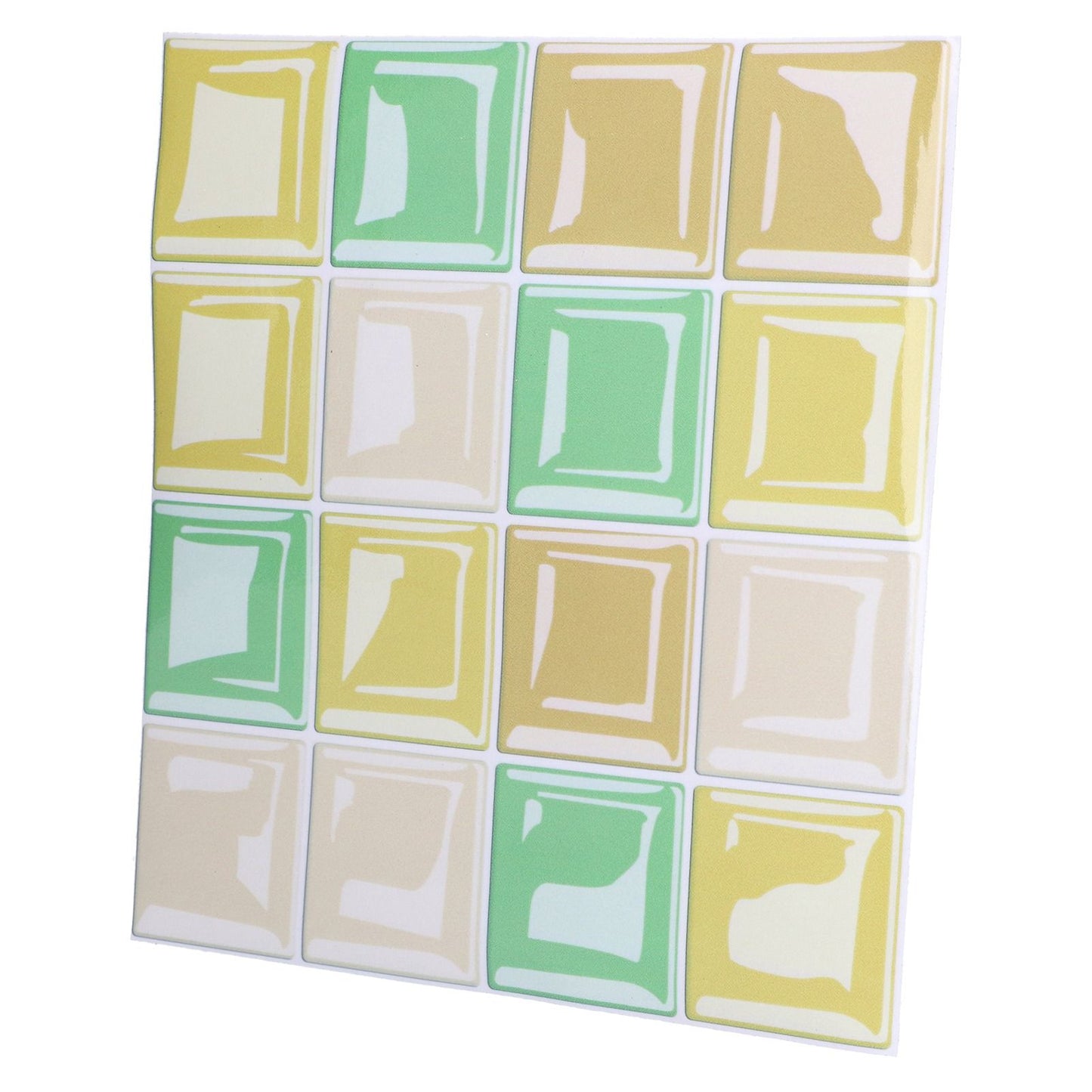 10 Packs Tile Sticker Waterproof Self Adhesive Mosaic Tile Sticker for Kitchen Floor Wall V1294-YM0523-3115210164411
