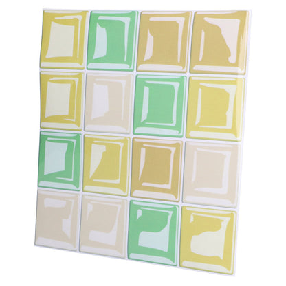 10 Packs Tile Sticker Waterproof Self Adhesive Mosaic Tile Sticker for Kitchen Floor Wall V1294-YM0523-3115210164411