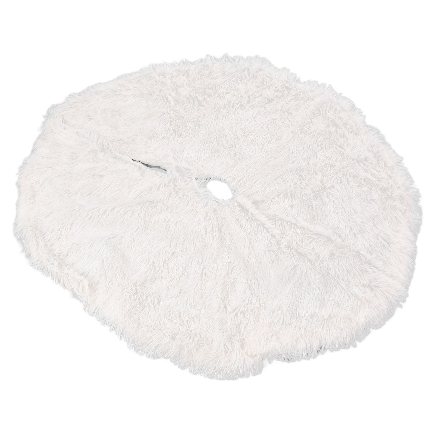 White Christmas Tree Skirts Sophisticated Dense Environmentally Friendly Plush Luxury ChristmasTree SkirtL V1294-YM0523-3115210177712