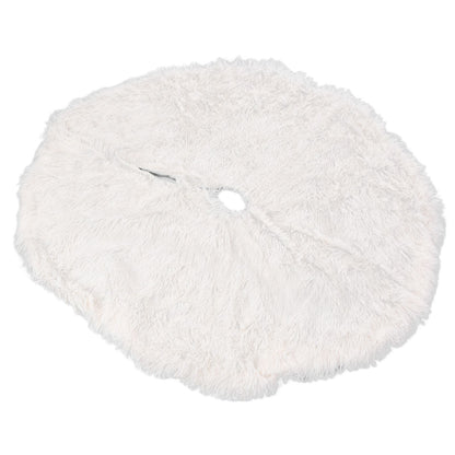 White Christmas Tree Skirts Sophisticated Dense Environmentally Friendly Plush Luxury ChristmasTree SkirtL V1294-YM0523-3115210177712