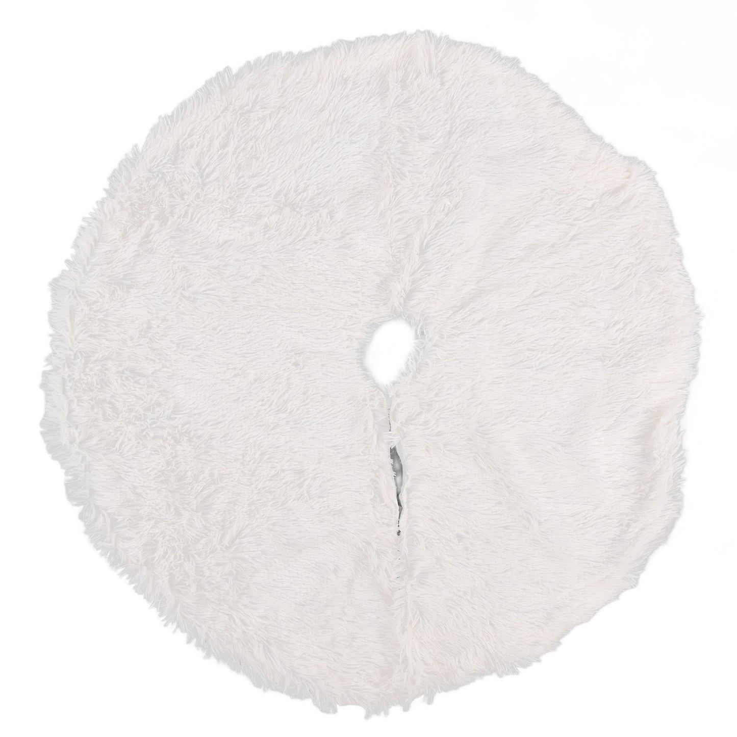 White Christmas Tree Skirts Sophisticated Dense Environmentally Friendly Plush Luxury ChristmasTree SkirtL V1294-YM0523-3115210177712