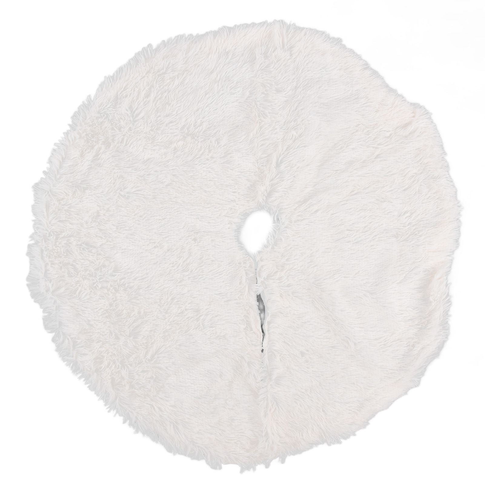 White Christmas Tree Skirts Sophisticated Dense Environmentally Friendly Plush Luxury ChristmasTree SkirtL V1294-YM0523-3115210177712