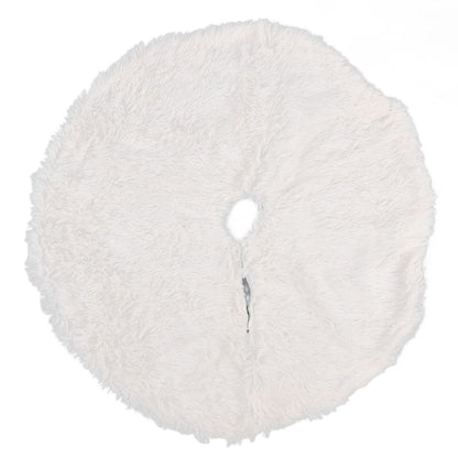 White Christmas Tree Skirts Sophisticated Dense Environmentally Friendly Plush Luxury ChristmasTree SkirtL V1294-YM0523-3115210177712