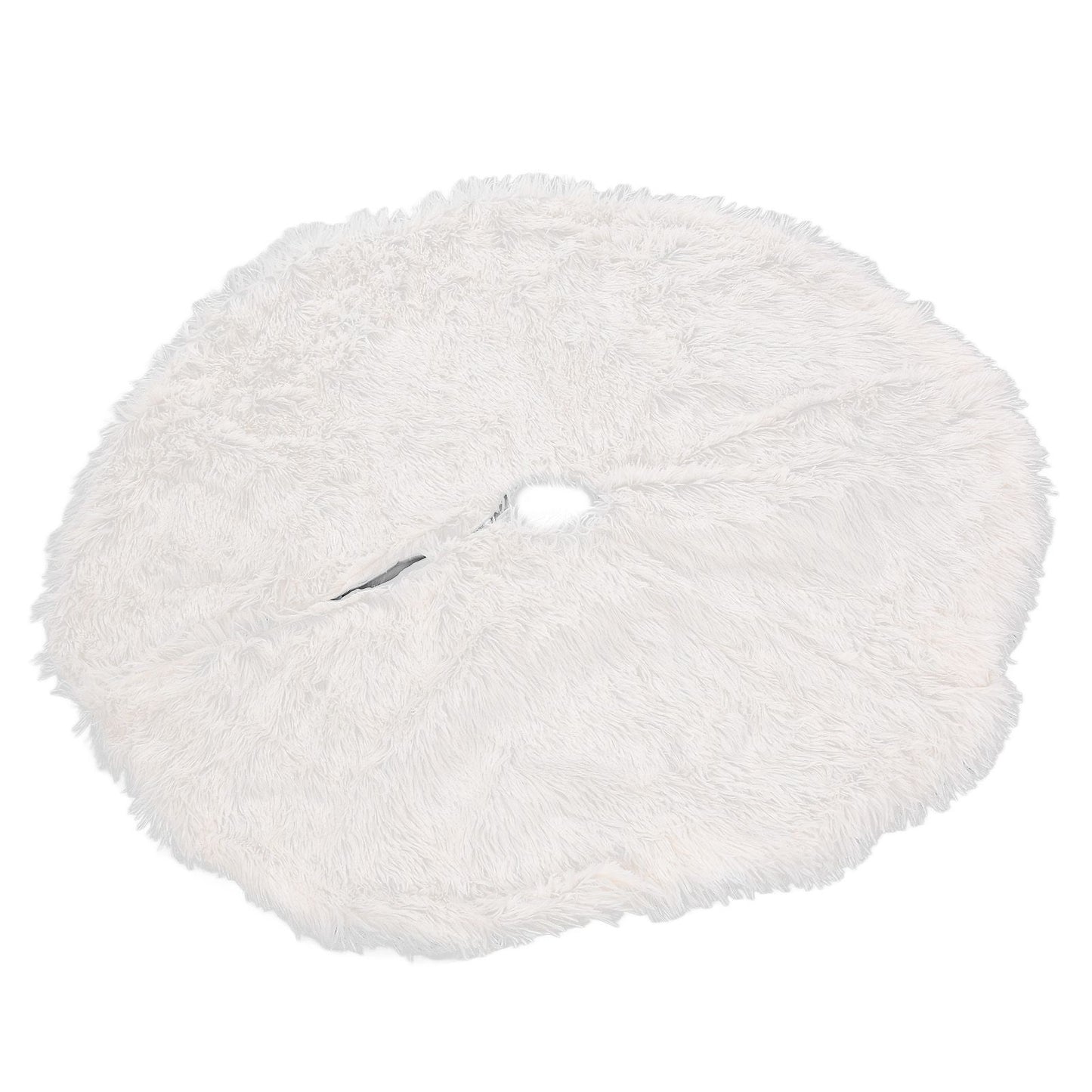 White Christmas Tree Skirts Sophisticated Dense Environmentally Friendly Plush Luxury ChristmasTree SkirtL V1294-YM0523-3115210177712