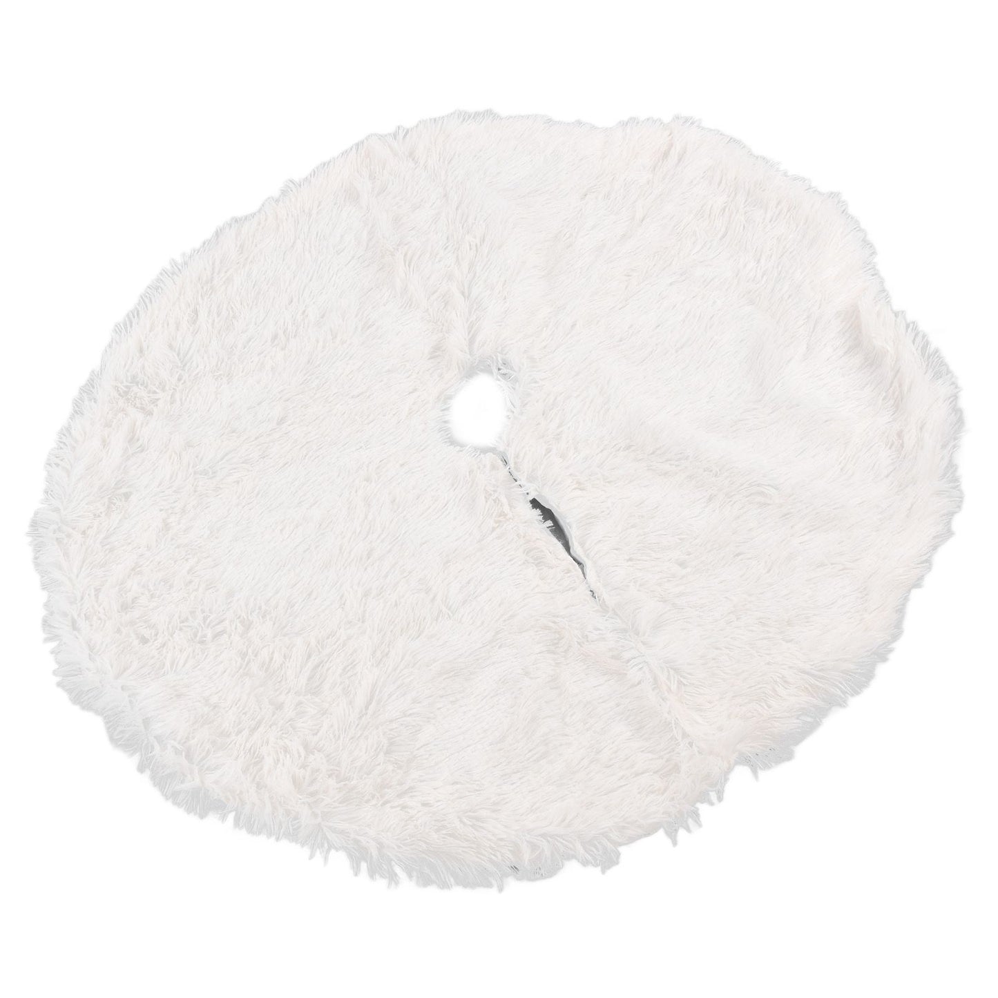 White Christmas Tree Skirts Sophisticated Dense Environmentally Friendly Plush Luxury ChristmasTree SkirtL V1294-YM0523-3115210177712
