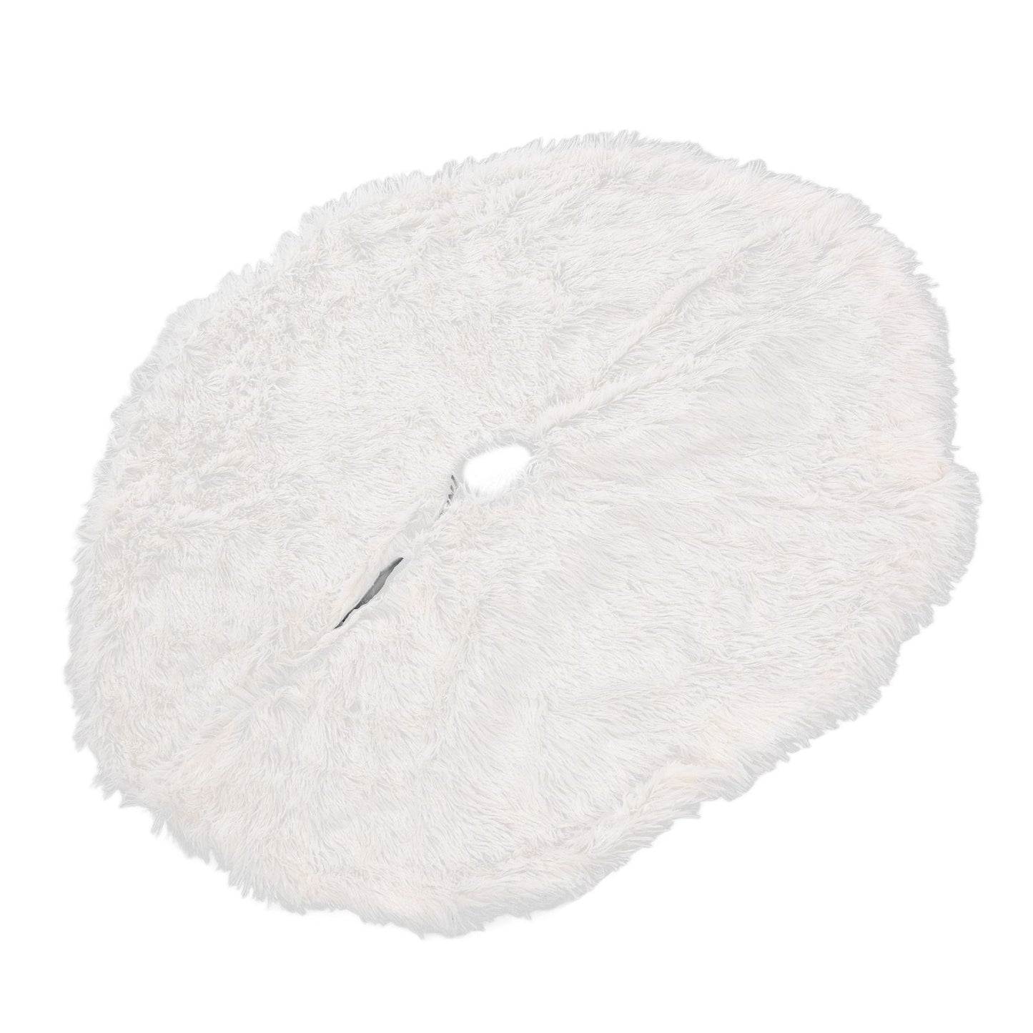 White Christmas Tree Skirts Sophisticated Dense Environmentally Friendly Plush Luxury ChristmasTree SkirtL V1294-YM0523-3115210177712