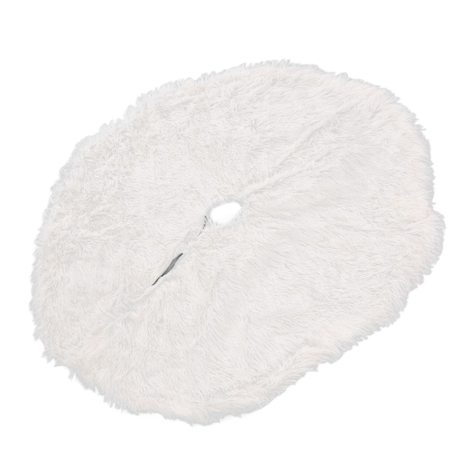White Christmas Tree Skirts Sophisticated Dense Environmentally Friendly Plush Luxury ChristmasTree SkirtL V1294-YM0523-3115210177712
