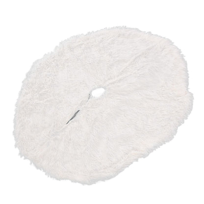 White Christmas Tree Skirts Sophisticated Dense Environmentally Friendly Plush Luxury ChristmasTree SkirtL V1294-YM0523-3115210177712