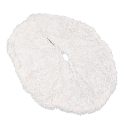 White Christmas Tree Skirts Sophisticated Dense Environmentally Friendly Plush Luxury ChristmasTree SkirtL V1294-YM0523-3115210177712