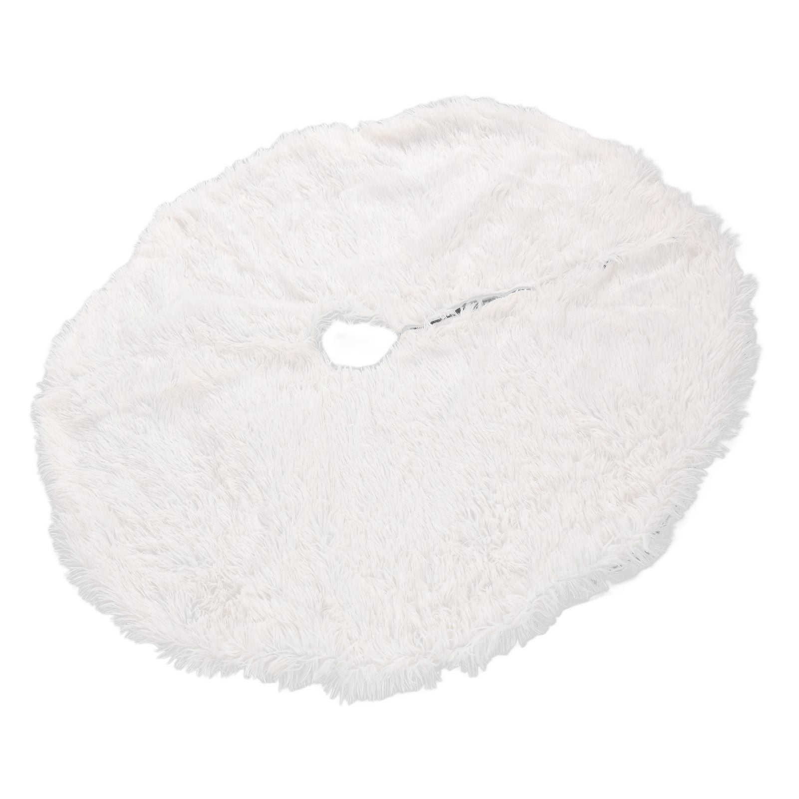 White Christmas Tree Skirts Sophisticated Dense Environmentally Friendly Plush Luxury ChristmasTree SkirtL V1294-YM0523-3115210177712